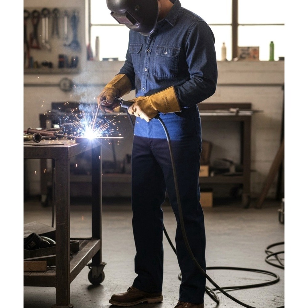 Bulwark FR Pants Mens 38x32 Blue Flame Fire Resistant Workwear Utility‎ Safety